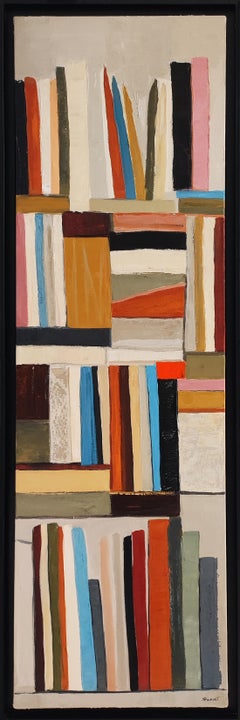 Palette de pensées, Abstrakt, Black Library, Expressionismus Zeitgenössisch, Öl