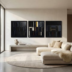 Pintura Abstracta Monumental Biblioteca - Óleo sobre Lienzo - La Ciudadela de los Libros 2025