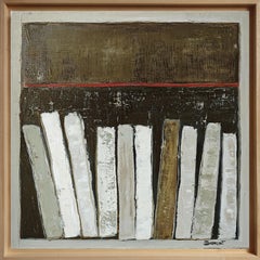 Pantone 2025, French Abstract, Geometric, Contemporary, Oil, Books, multicolor