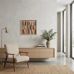Partition coloree, Abstract Library, oil paint, Expressionism, Contemporary art