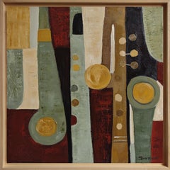 Partition, Contemporary Abstract Painting by Sophie Dumont