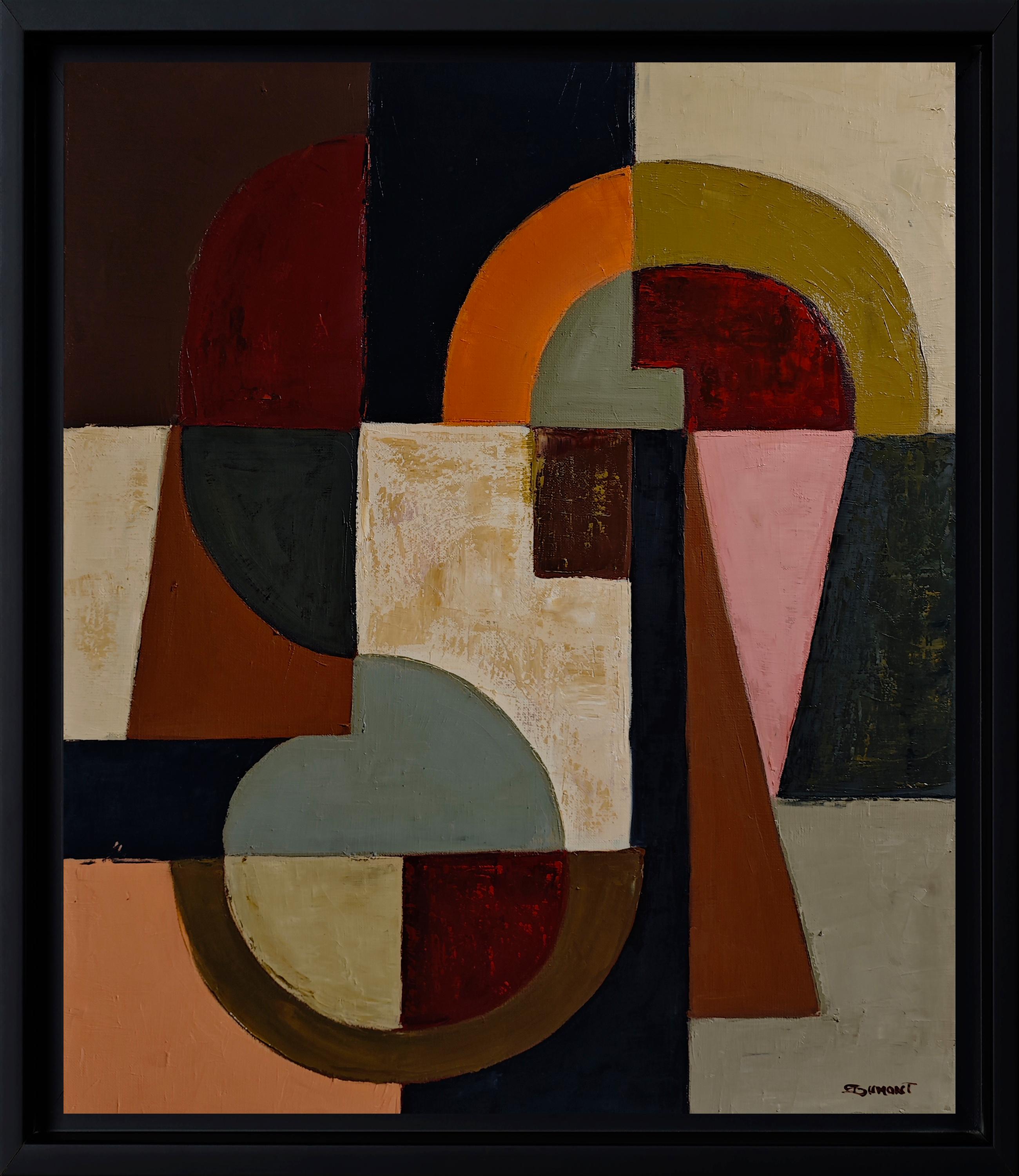Passage des Volumes – Contemporary Abstract Geometric Painting, Architectural