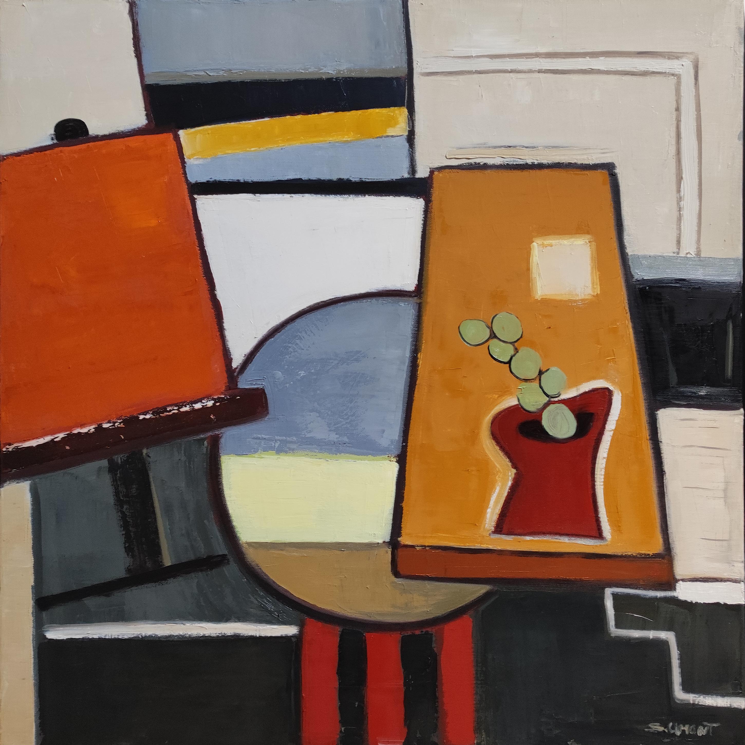 Pausa artística : Estudio A, Naturaleza muerta, Cubismo contemporáneo, Francés - Painting Expresionismo abstracto de SOPHIE DUMONT