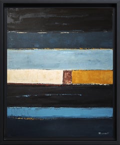 Paysage de l'âme, Abstrakte Landschaft, Contemporary, Modern,  Minimalismus, blau