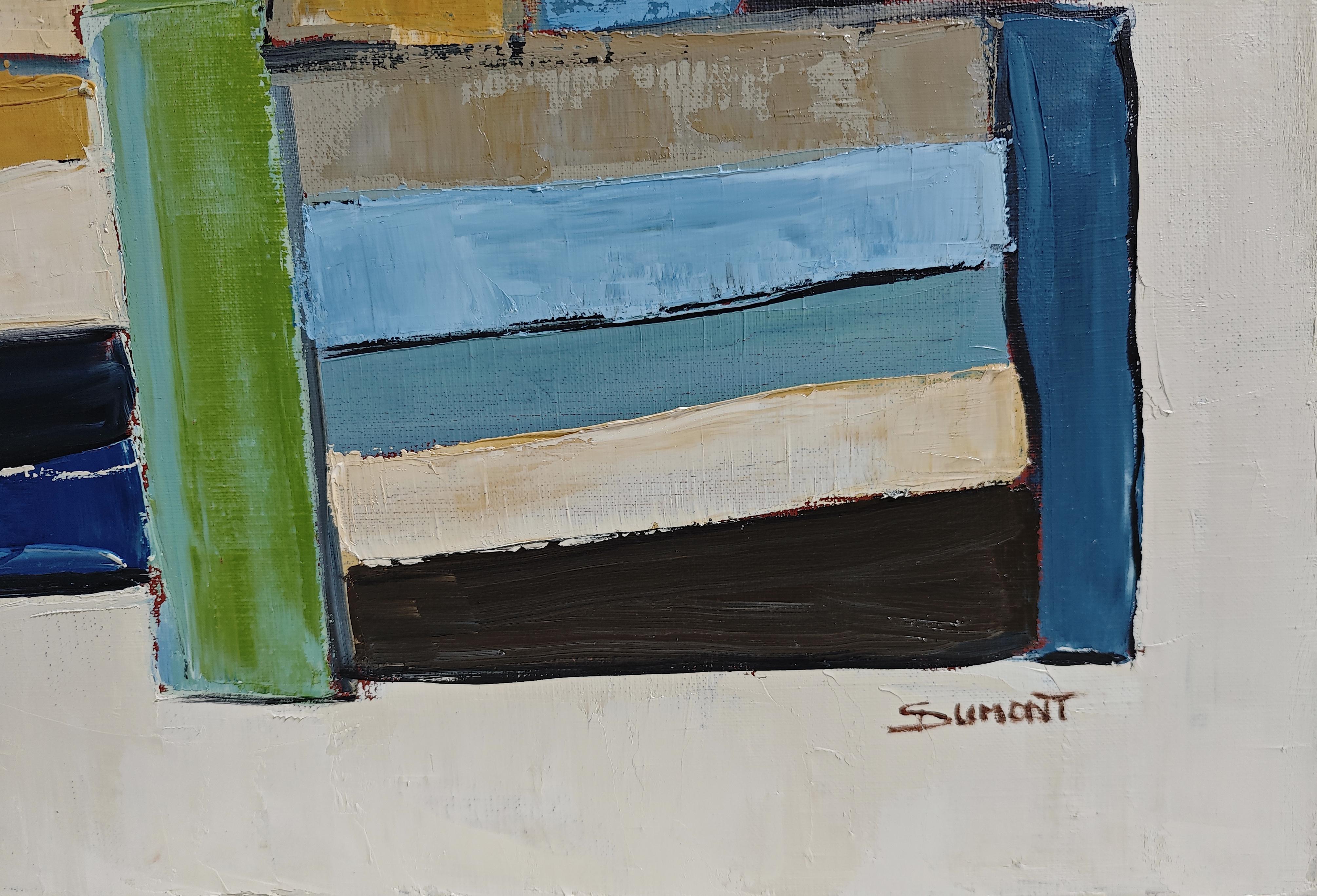 Pensees entrelacees- Large Abstract Library – Oil on linen canvas –Contemporary For Sale 6