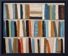Poetic library, Oil on canvas, Abstract, library, Geometric, Expressionism