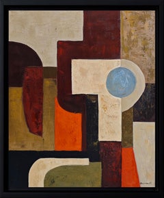 Point d'ancrage – Peinture géométrique abstraite contemporaine, architecture
