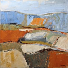 Premices de l'été, Paesaggio astratto, Contemporaneo, Olio su tela, Francese