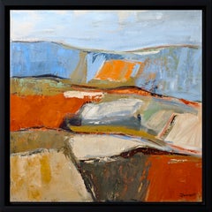 Premices de l'été: Contemporary Abstract Landscape, Oil on Canvas