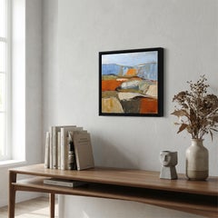 Premices de l'été: Contemporary Abstract Landscape, Oil on Canvas
