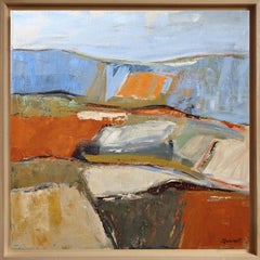 Premices de l'été, Paesaggio astratto, Contemporaneo, Olio su tela, Francese