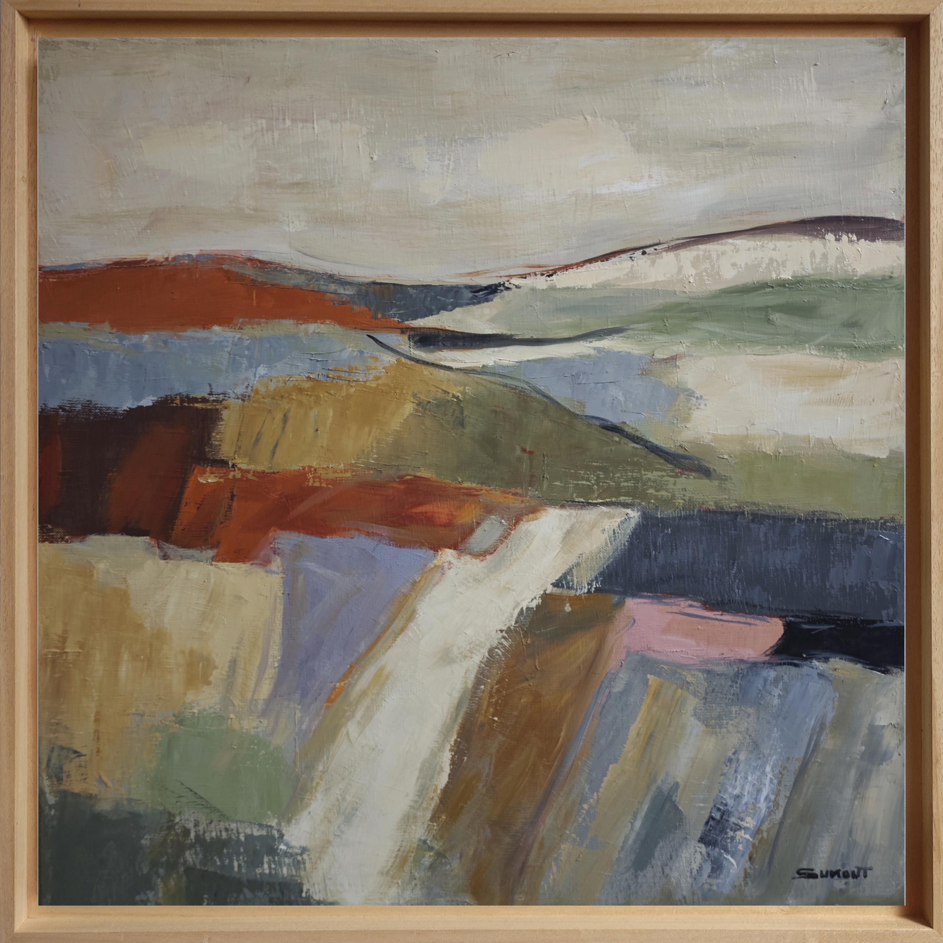 premieres lueurs, Abstract Lanscape, oil, Expressionism, Contemporary art