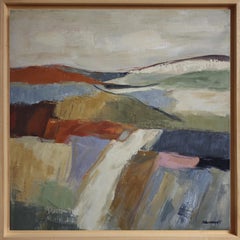 premieres lueurs, Abstract Lanscape, oil, Expressionism, Contemporary art