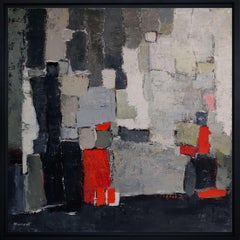 Present, Abstract painting, Oil on canvas, Expressionism, texture, french artist