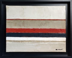 Contrasto tranquillo,  Astratto di campagna, Contemporaneo, Francese moderno, tela ad olio