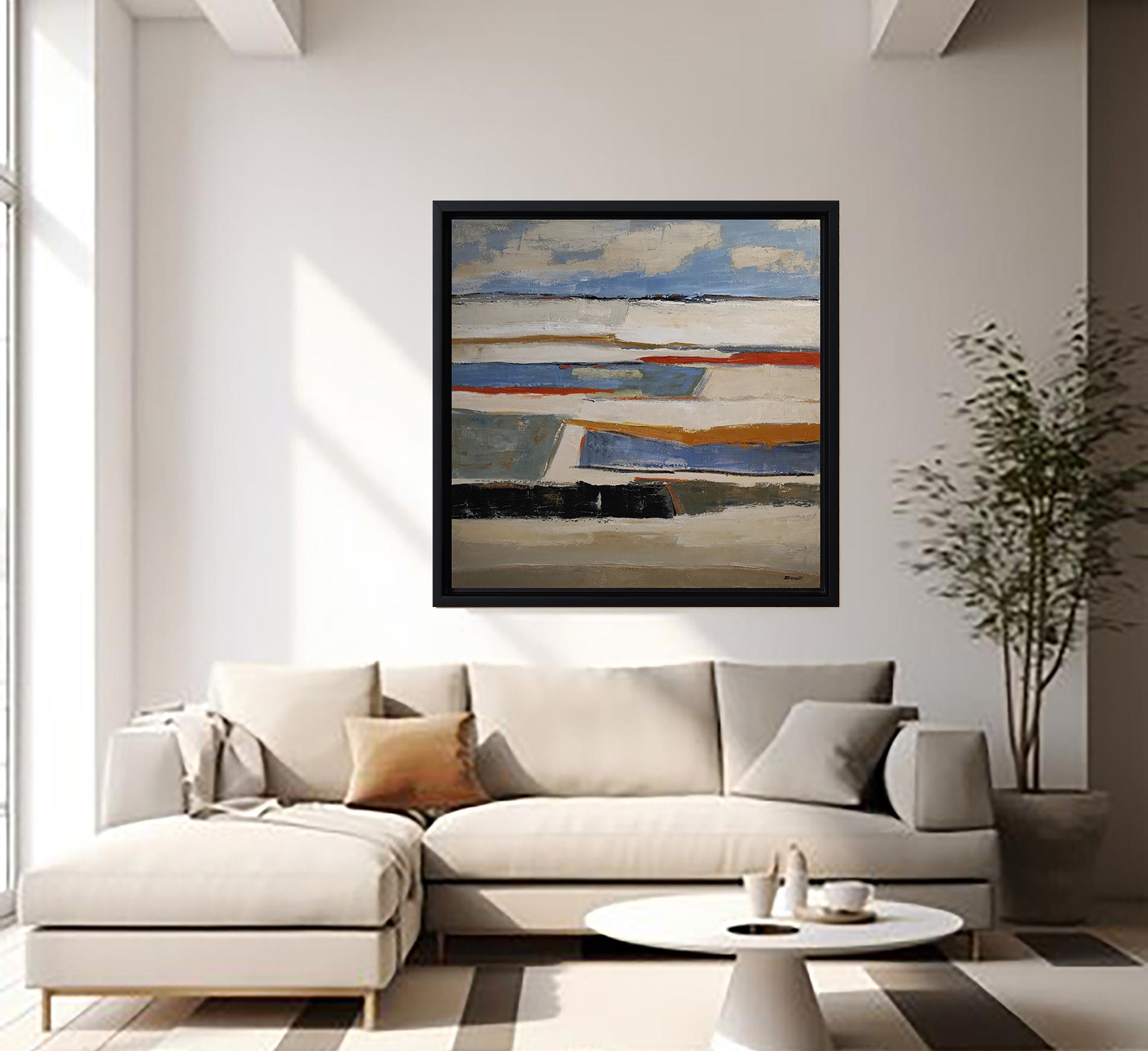 Reflets d'ailleurs Paesaggio astratto, Campagna, Contemporaneo, Moderno Francese in vendita 7