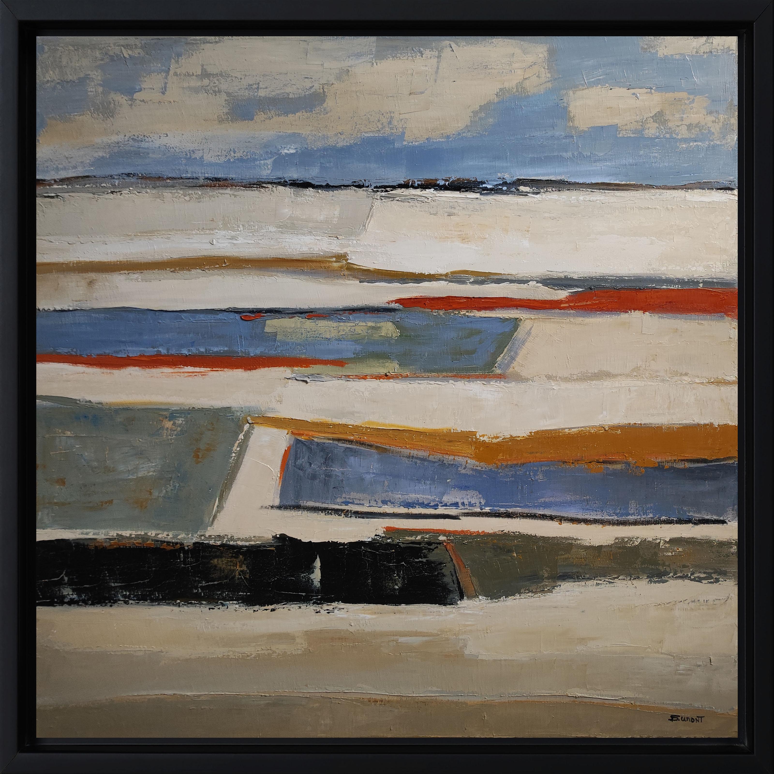 Reflets d'ailleurs Paesaggio astratto, Campagna, Contemporaneo, Moderno Francese in vendita 8
