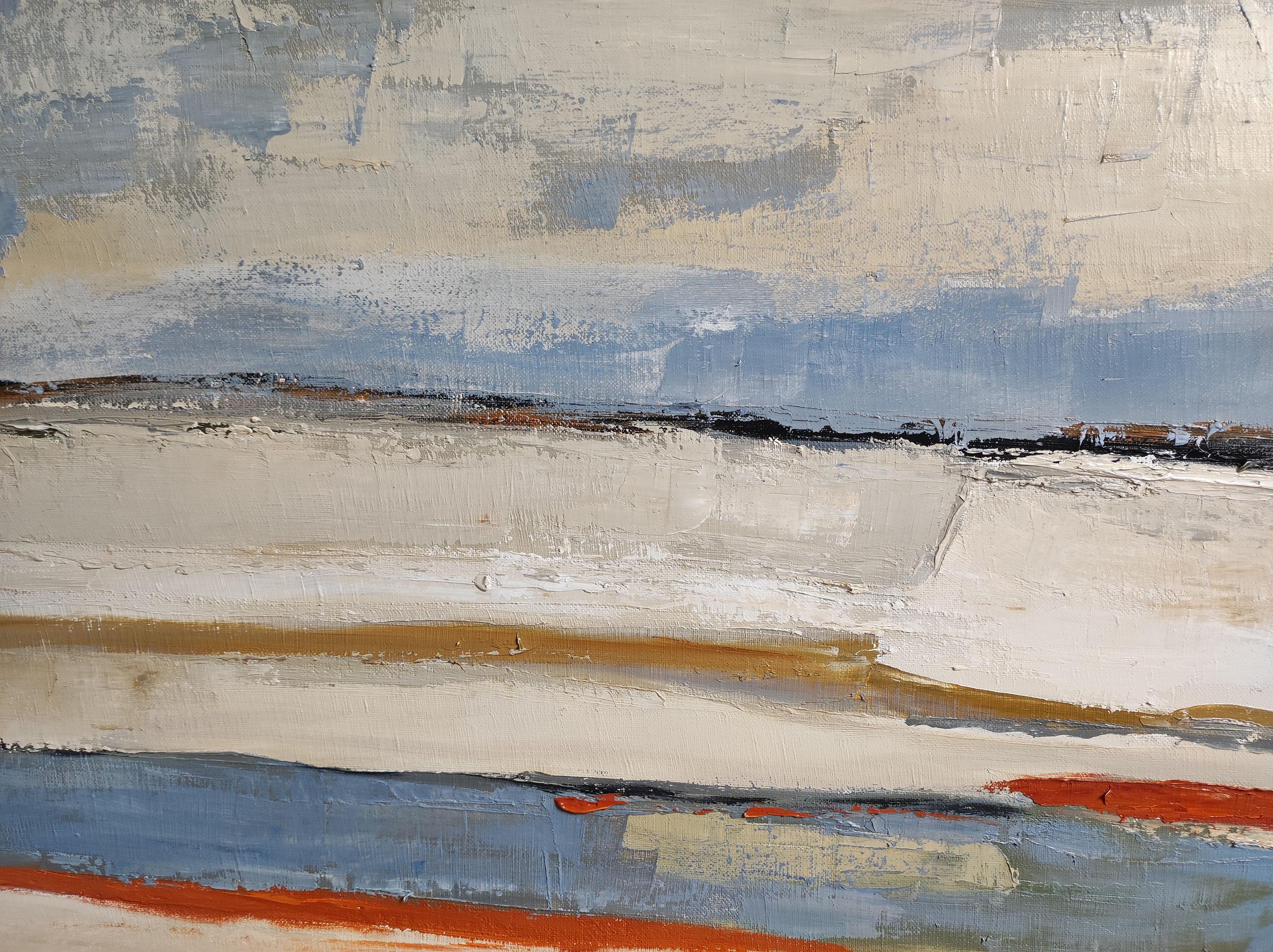 Reflets d'ailleurs Paesaggio astratto, Campagna, Contemporaneo, Moderno Francese in vendita 1