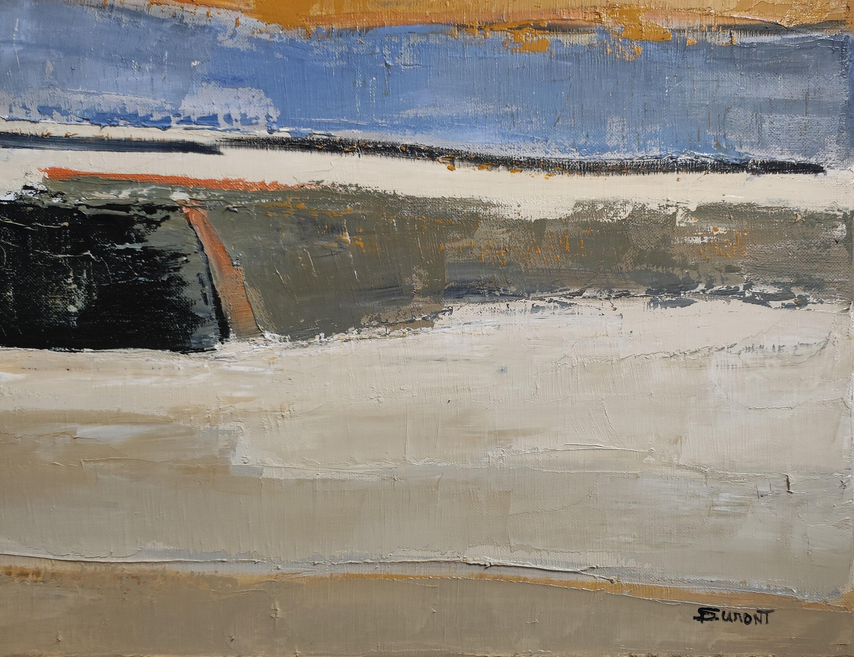 Reflets d'ailleurs Paesaggio astratto, Campagna, Contemporaneo, Moderno Francese in vendita 2