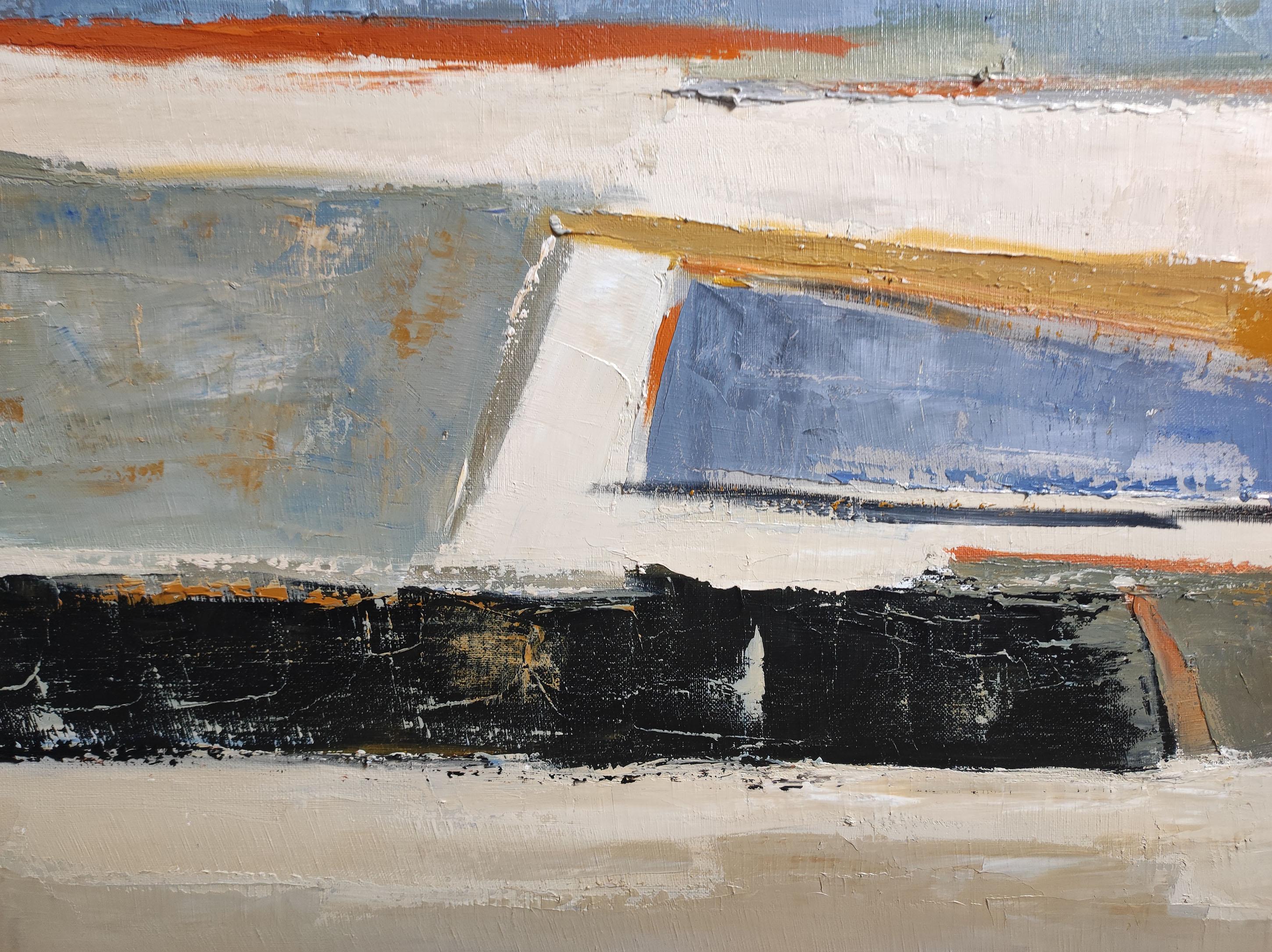 Reflets d'ailleurs Paesaggio astratto, Campagna, Contemporaneo, Moderno Francese in vendita 3