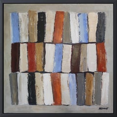 reliures, abstract library, colored, expressionism, geometric, modern, texture