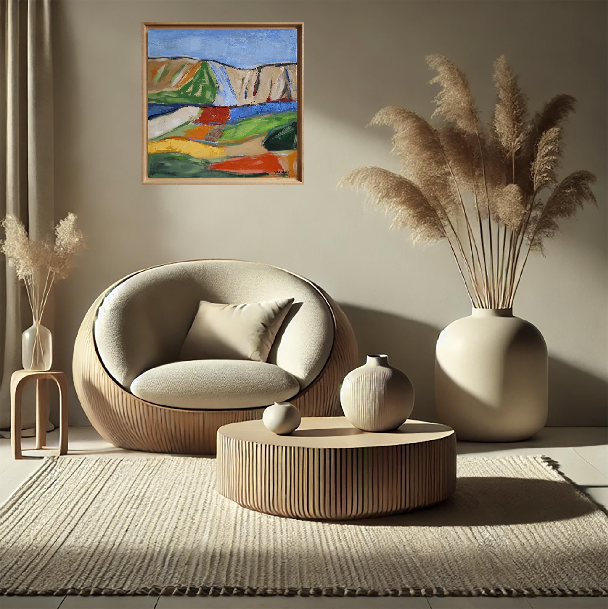 Resonances paysageres, Paesaggio astratto, Campagna, Contemporaneo, Francese in vendita 2
