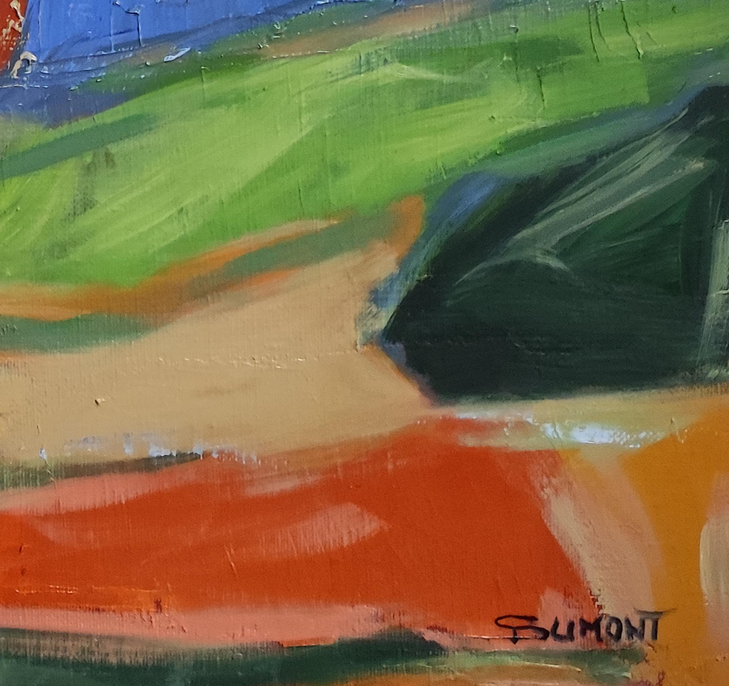 Resonances paysageres, Paesaggio astratto, Campagna, Contemporaneo, Francese in vendita 3