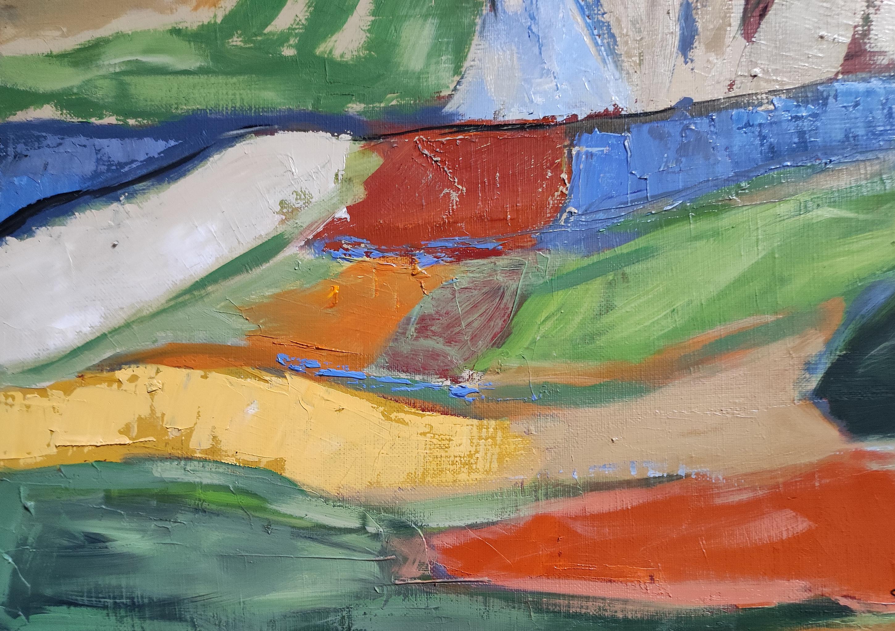 Resonances paysageres, Paesaggio astratto, Campagna, Contemporaneo, Francese in vendita 4