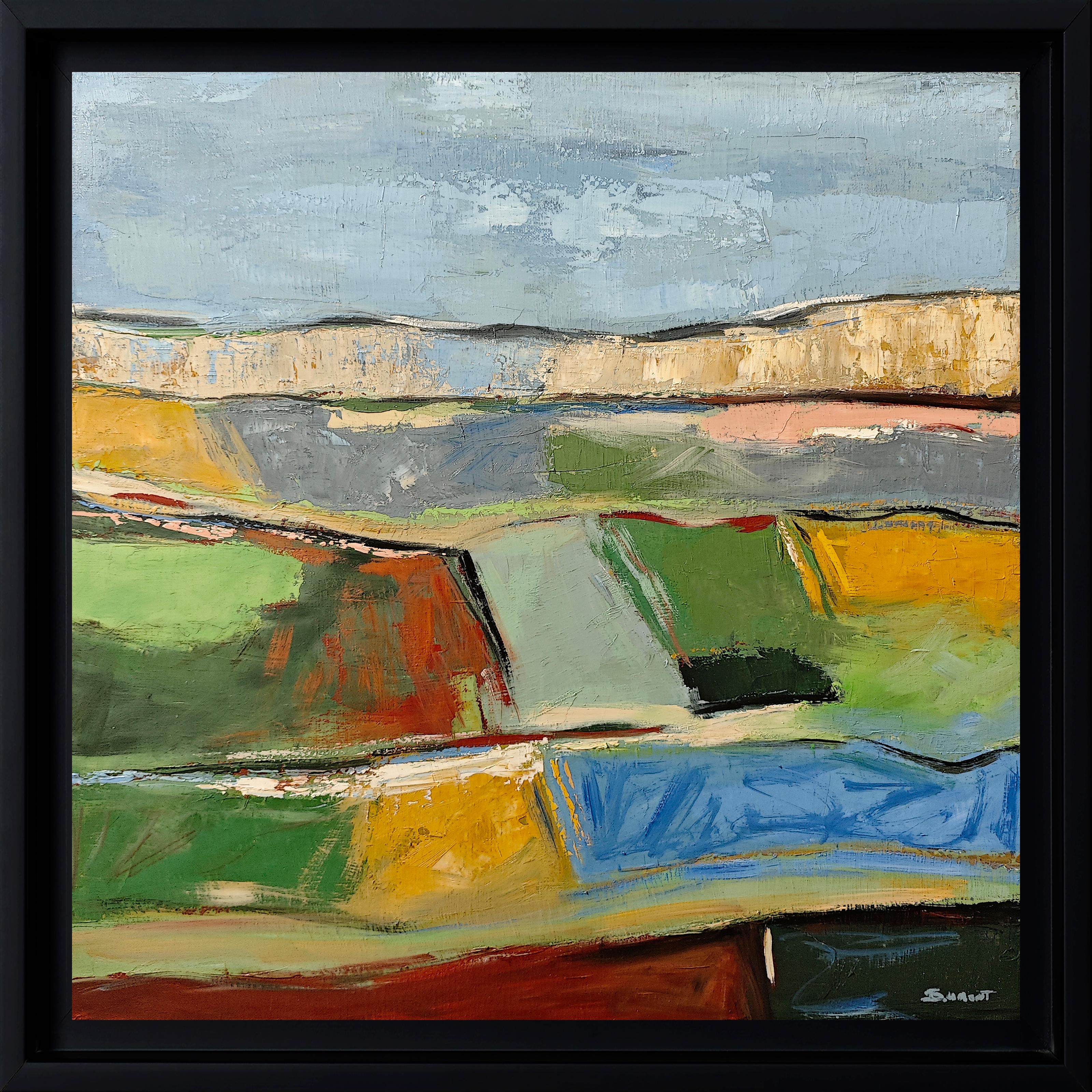 Rhapsodie colorée, Landschaft, Öl auf Leinwand, Expressionismus, Multicolor, französisch (Abstrakter Expressionismus), Painting, von SOPHIE DUMONT