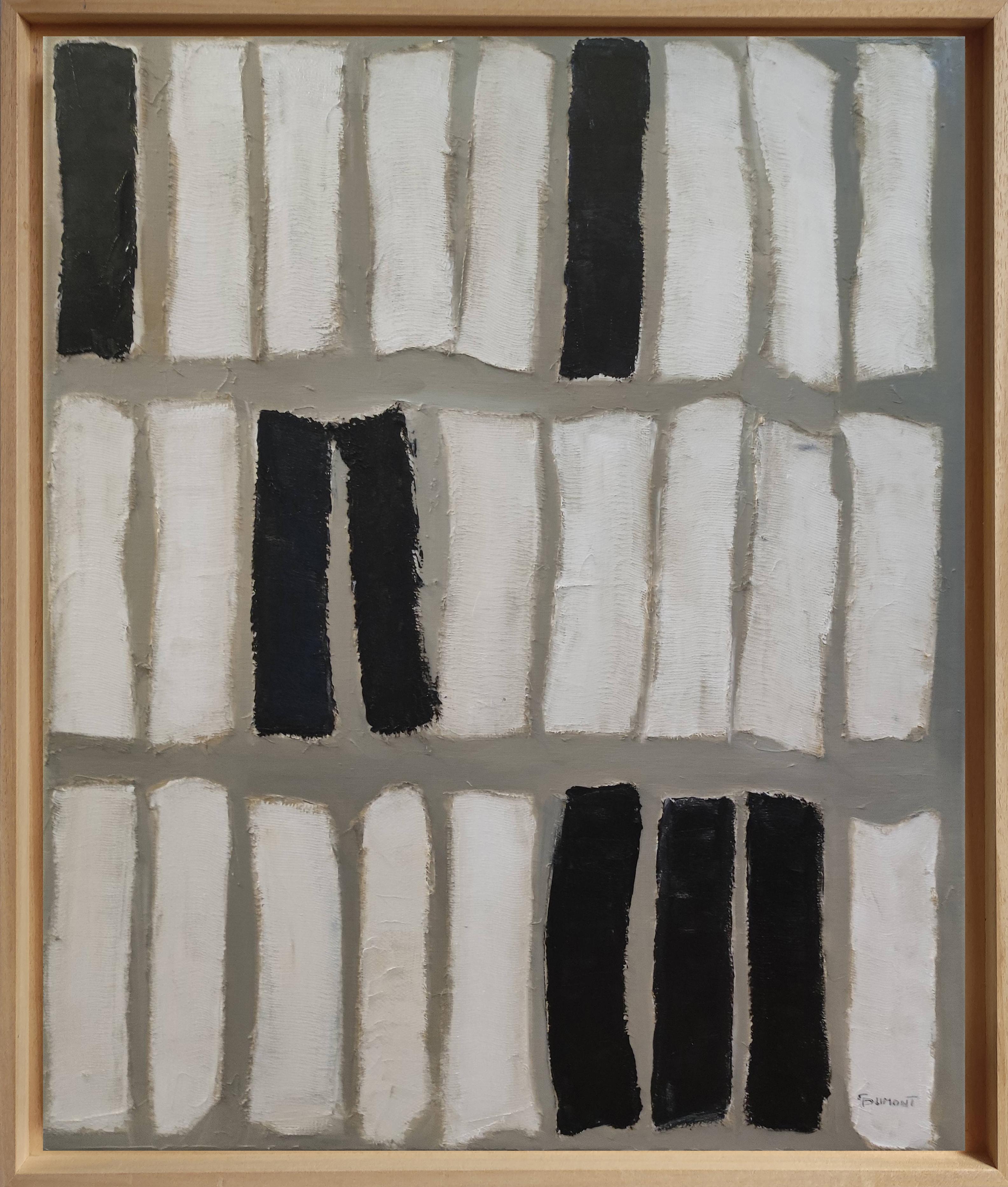 Rythme, Astratto, Minimalismo, Bianco e nero, Collage, Contemporaneo, Japandi