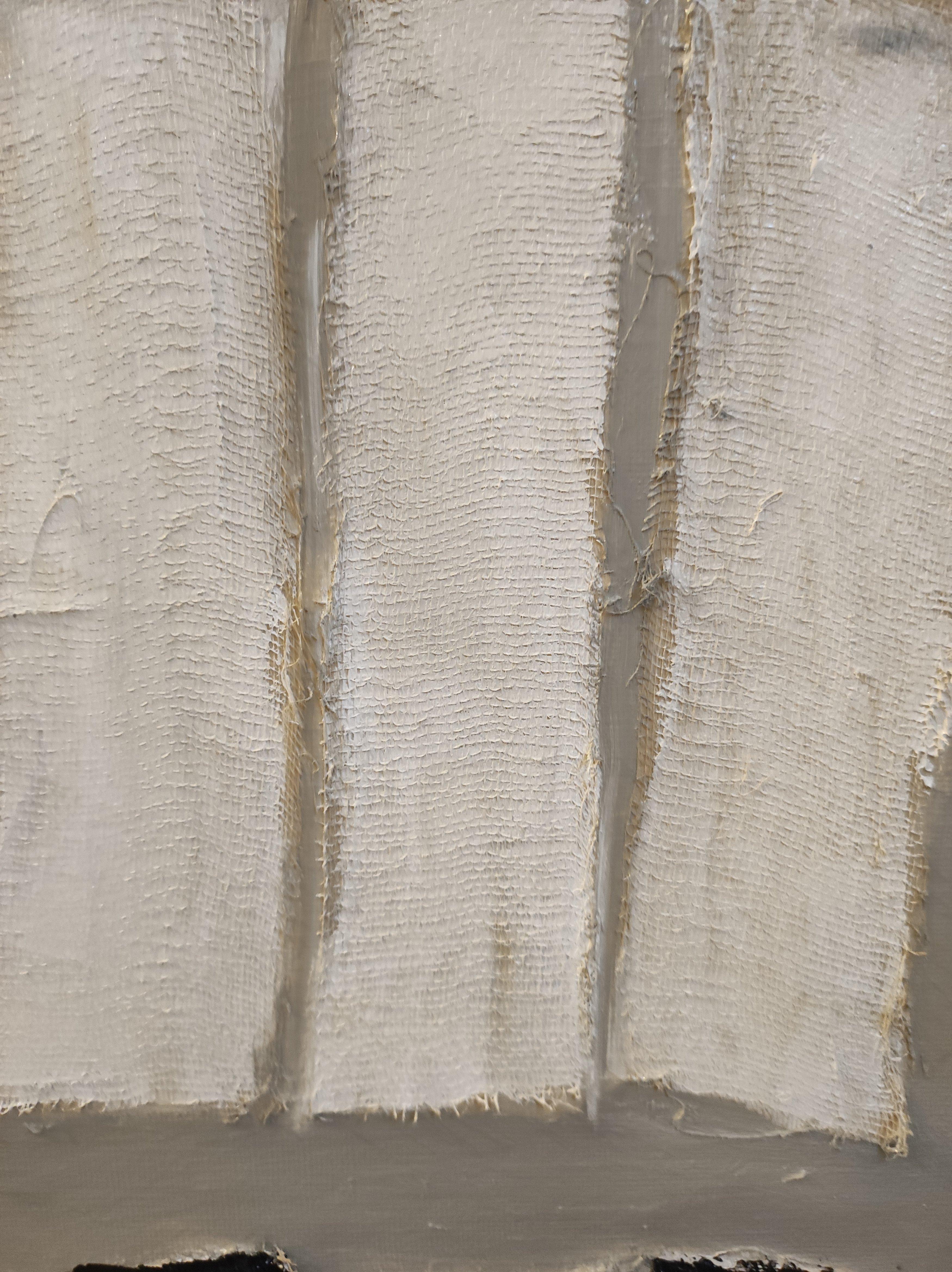 Rythme, Astratto, Minimalismo, Bianco e nero, Collage, Contemporaneo, Japandi in vendita 2