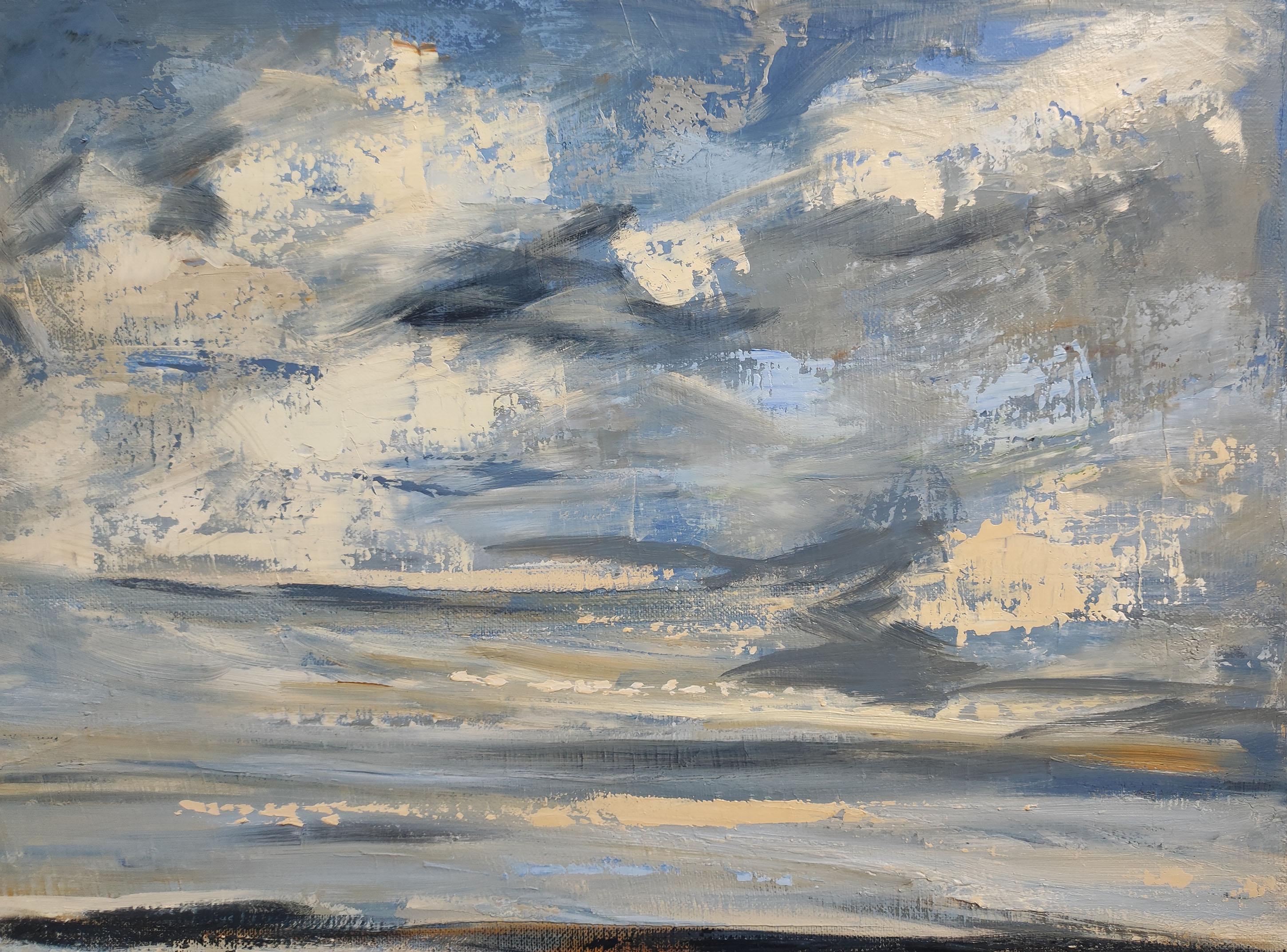 Brisa marina, Paisaje marino, Costa azul, Semiabstracto,  Expresionismo, Normandía en venta 2
