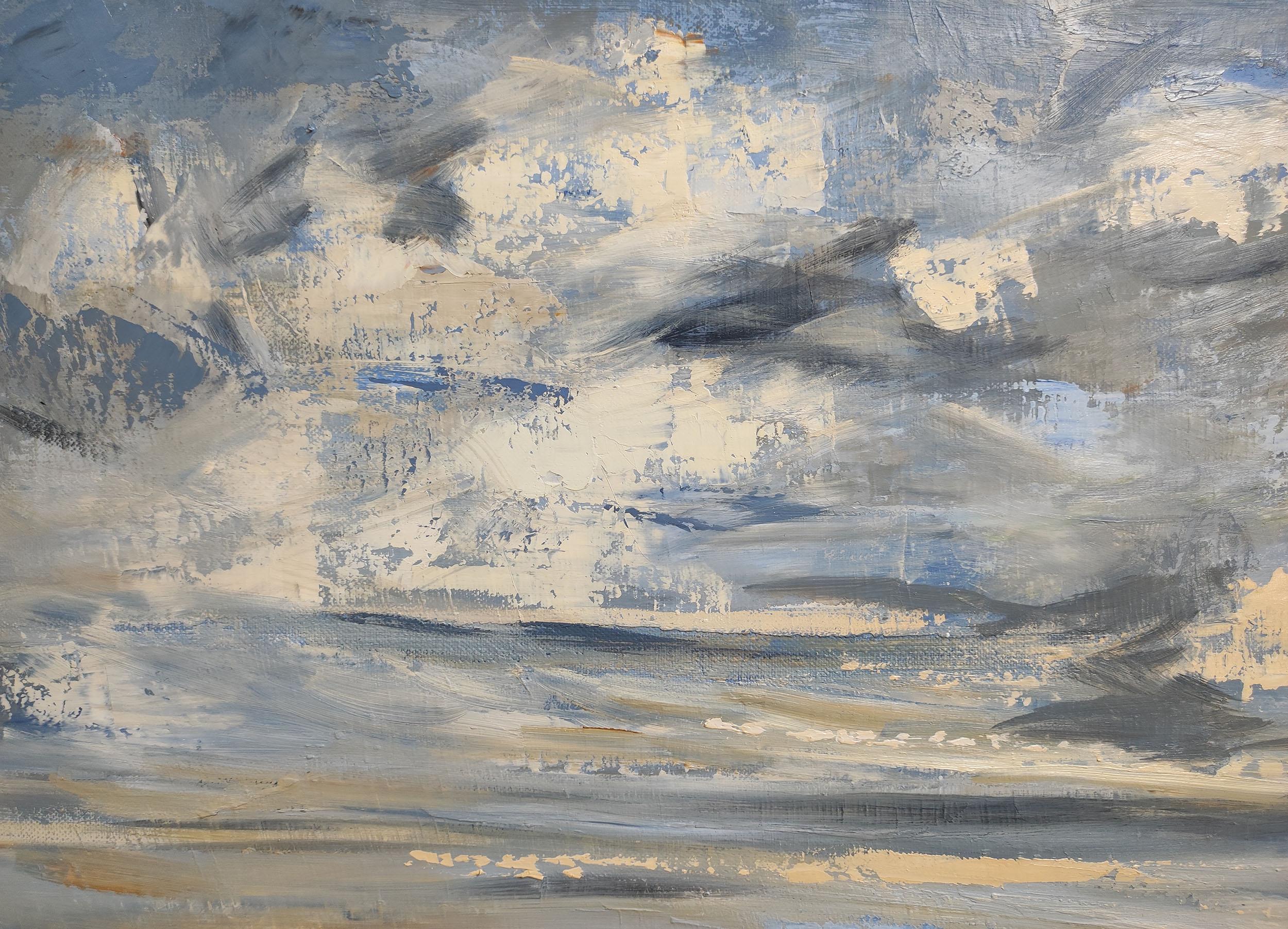 Brisa marina, Paisaje marino, Costa azul, Semiabstracto,  Expresionismo, Normandía en venta 3