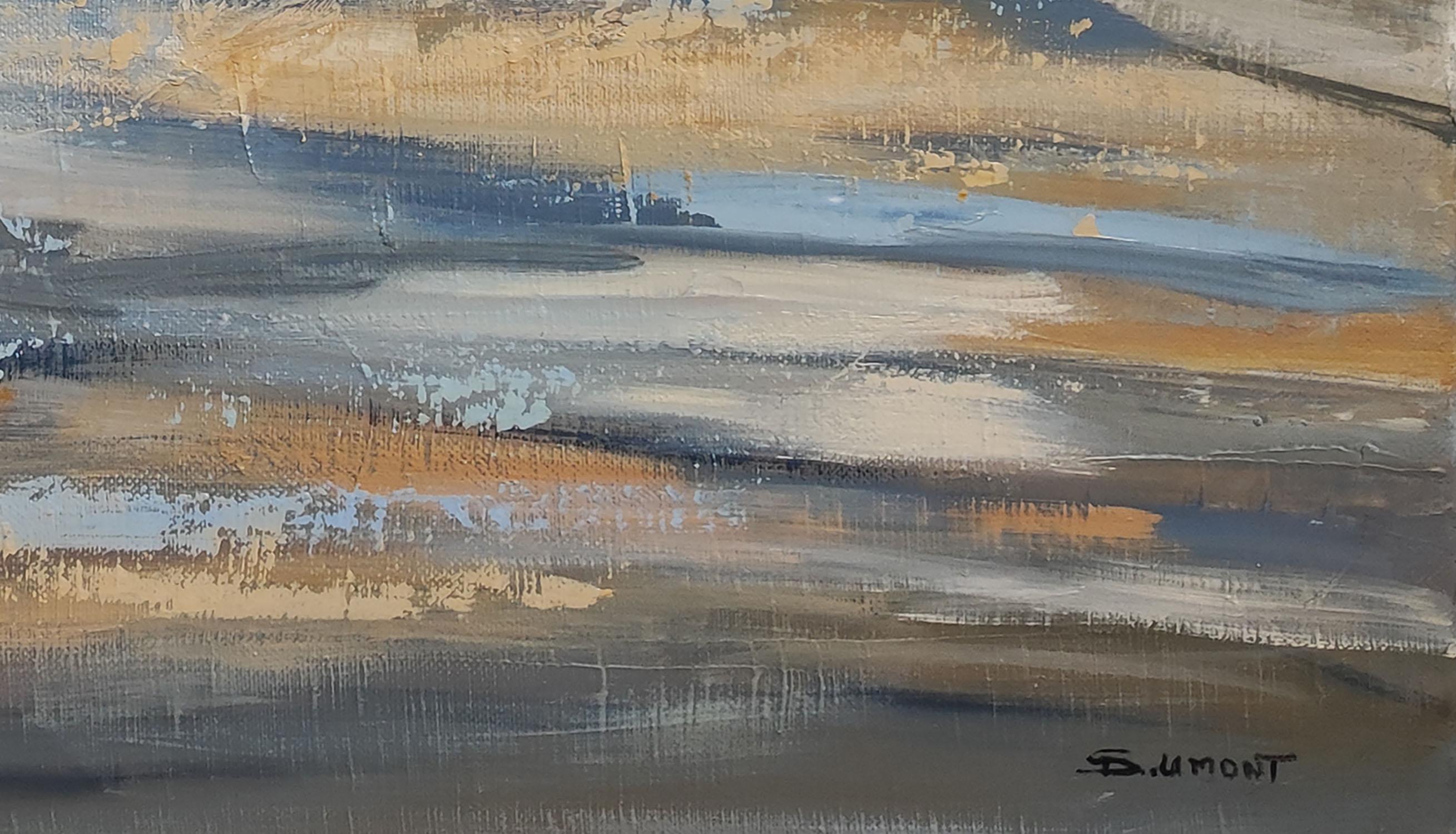 Brisa marina, Paisaje marino, Costa azul, Semiabstracto,  Expresionismo, Normandía en venta 4