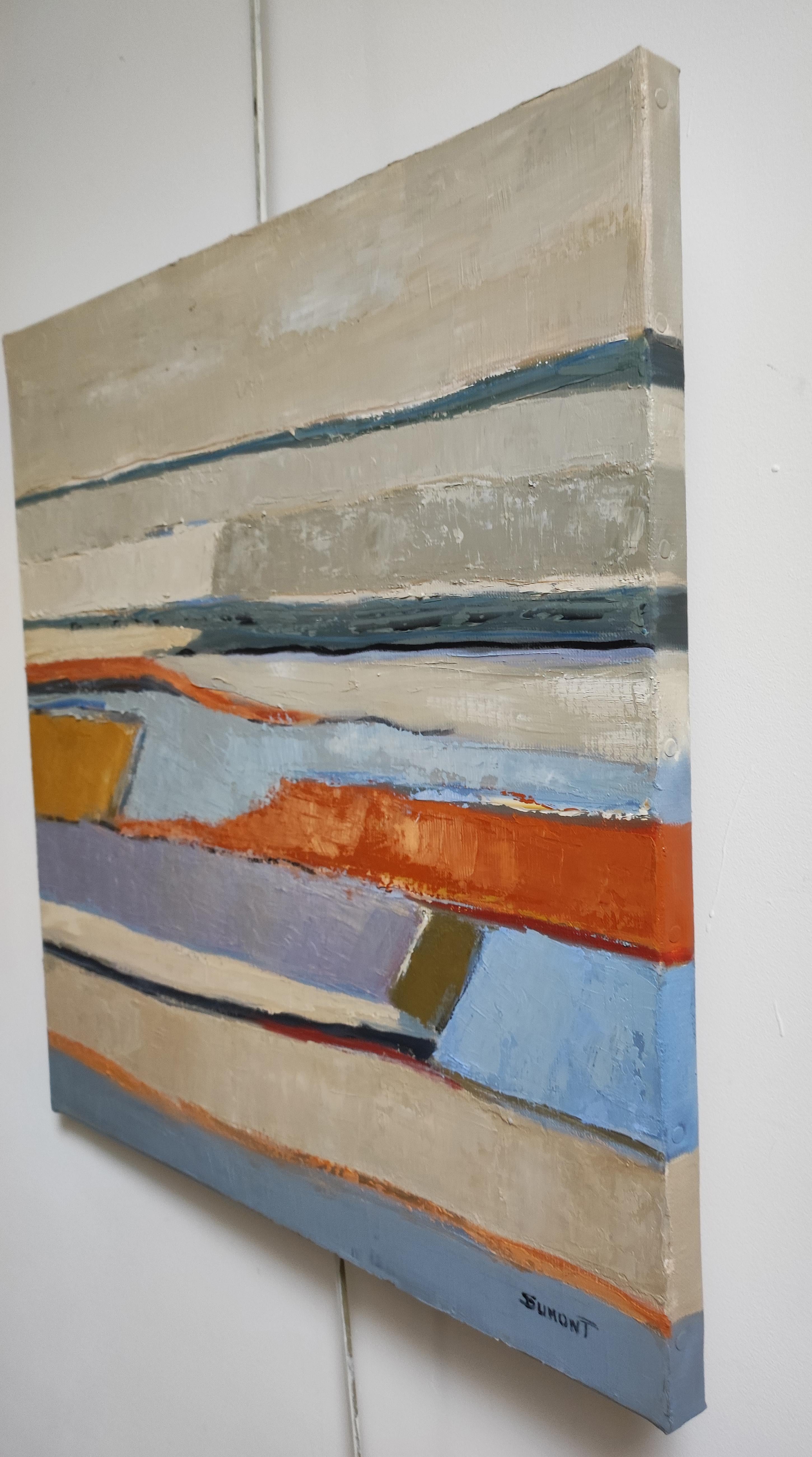 Silenzio, Paesaggio espressionista, Francese, Moderno, Olio su tela, Contemporaneo in vendita 3