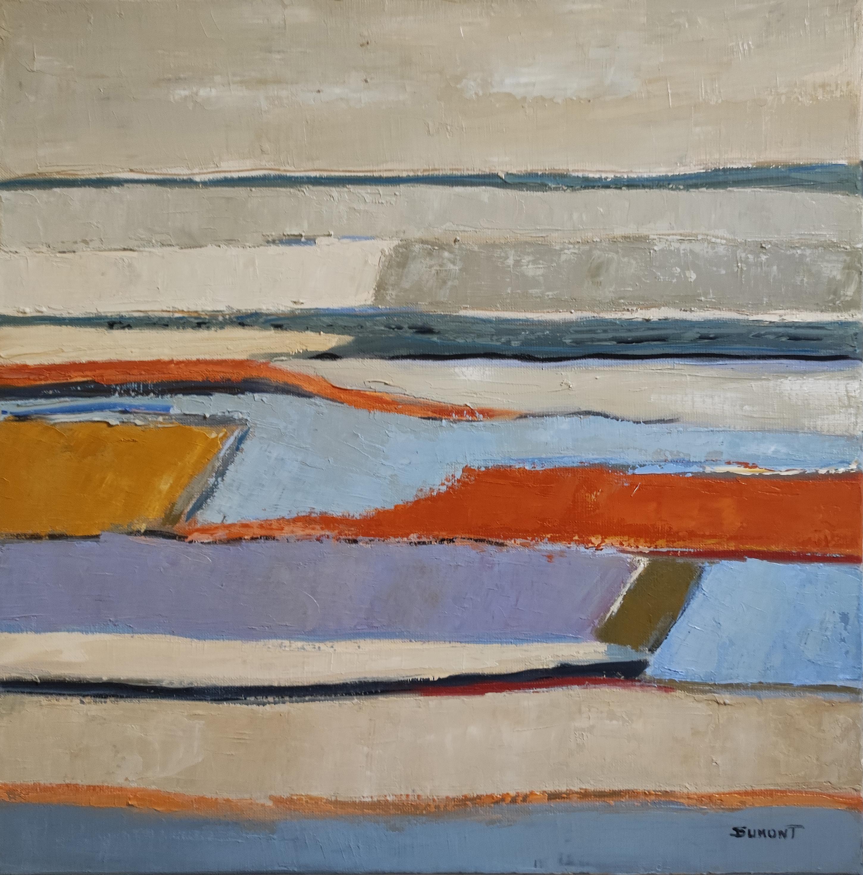 Silenzio, Paesaggio espressionista, Francese, Moderno, Olio su tela, Contemporaneo in vendita 4