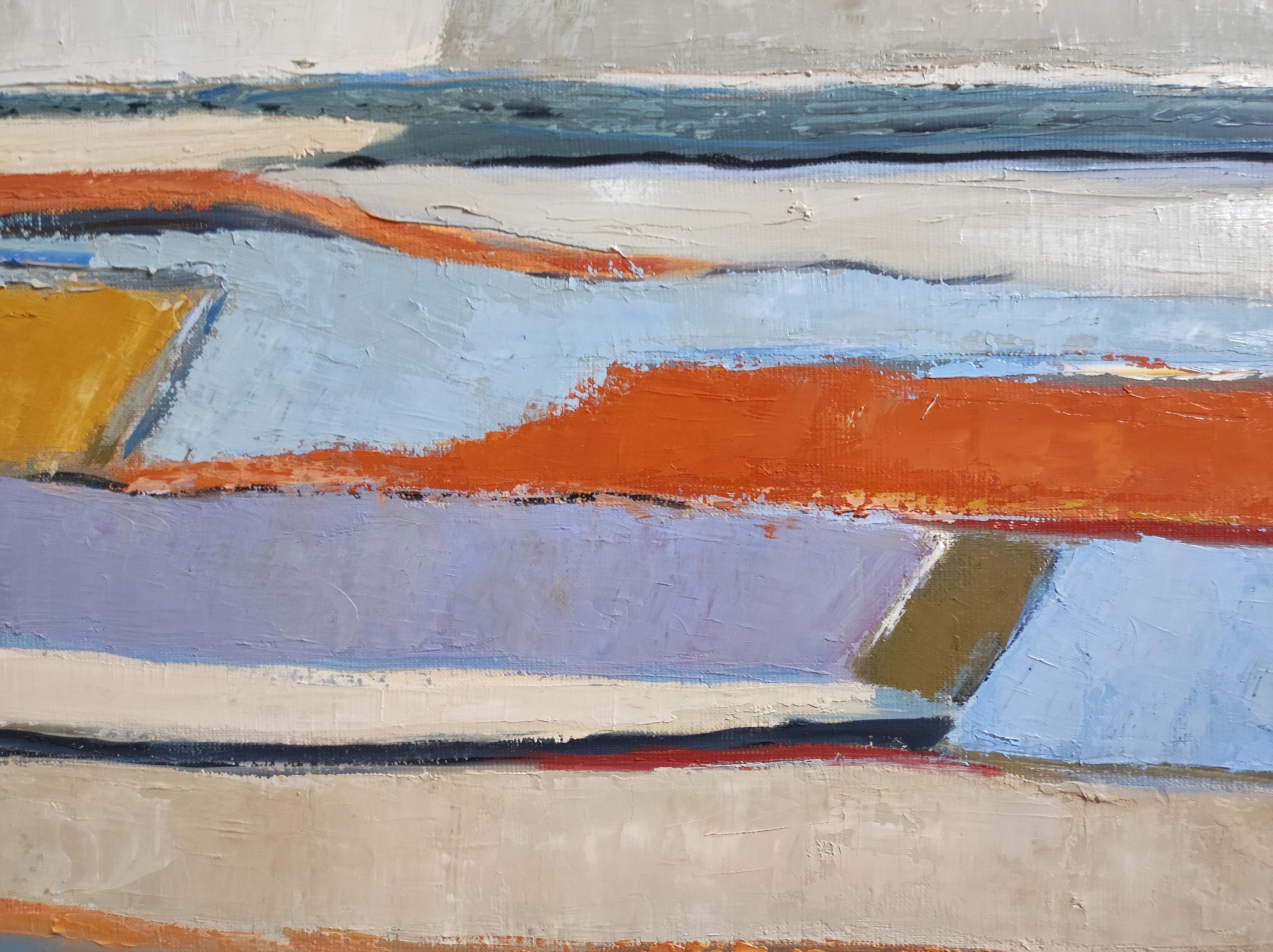 Silenzio, Paesaggio espressionista, Francese, Moderno, Olio su tela, Contemporaneo in vendita 7