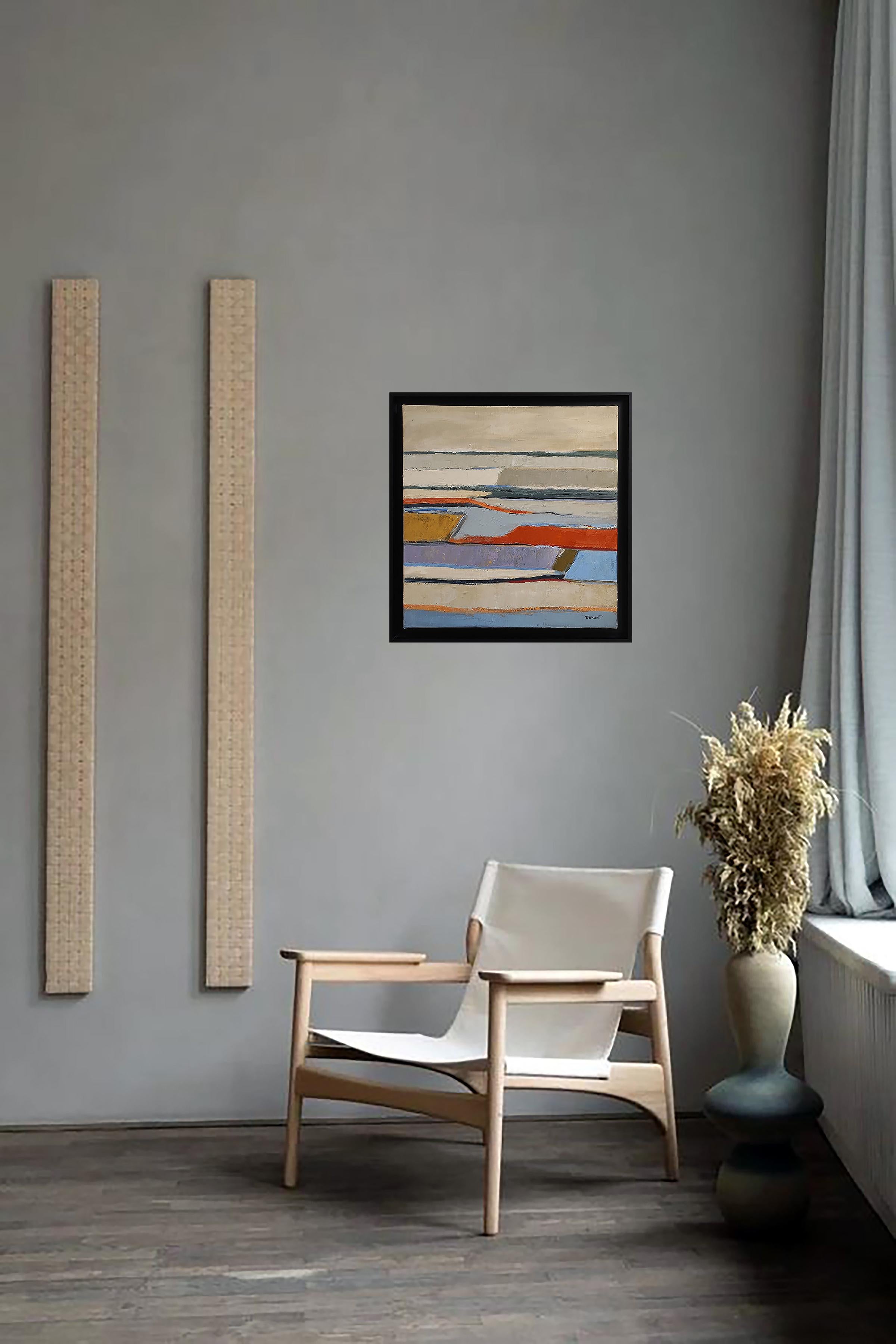 Silenzio, Paesaggio espressionista, Francese, Moderno, Olio su tela, Contemporaneo - Painting di SOPHIE DUMONT