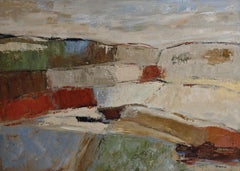 Silent Territories, Large Abstract Landscape, Contemporary, Oil on canvas