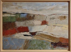 Silent Territories, Large Abstract Landscape, Contemporary, Oil on canvas