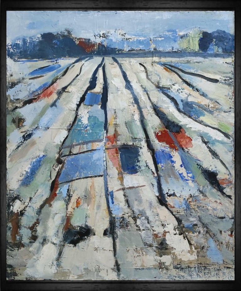 Photo inspiration: Gallery Detail: Sophie Dumont Sillons Blue Countryside Expressionism Abstract Oil