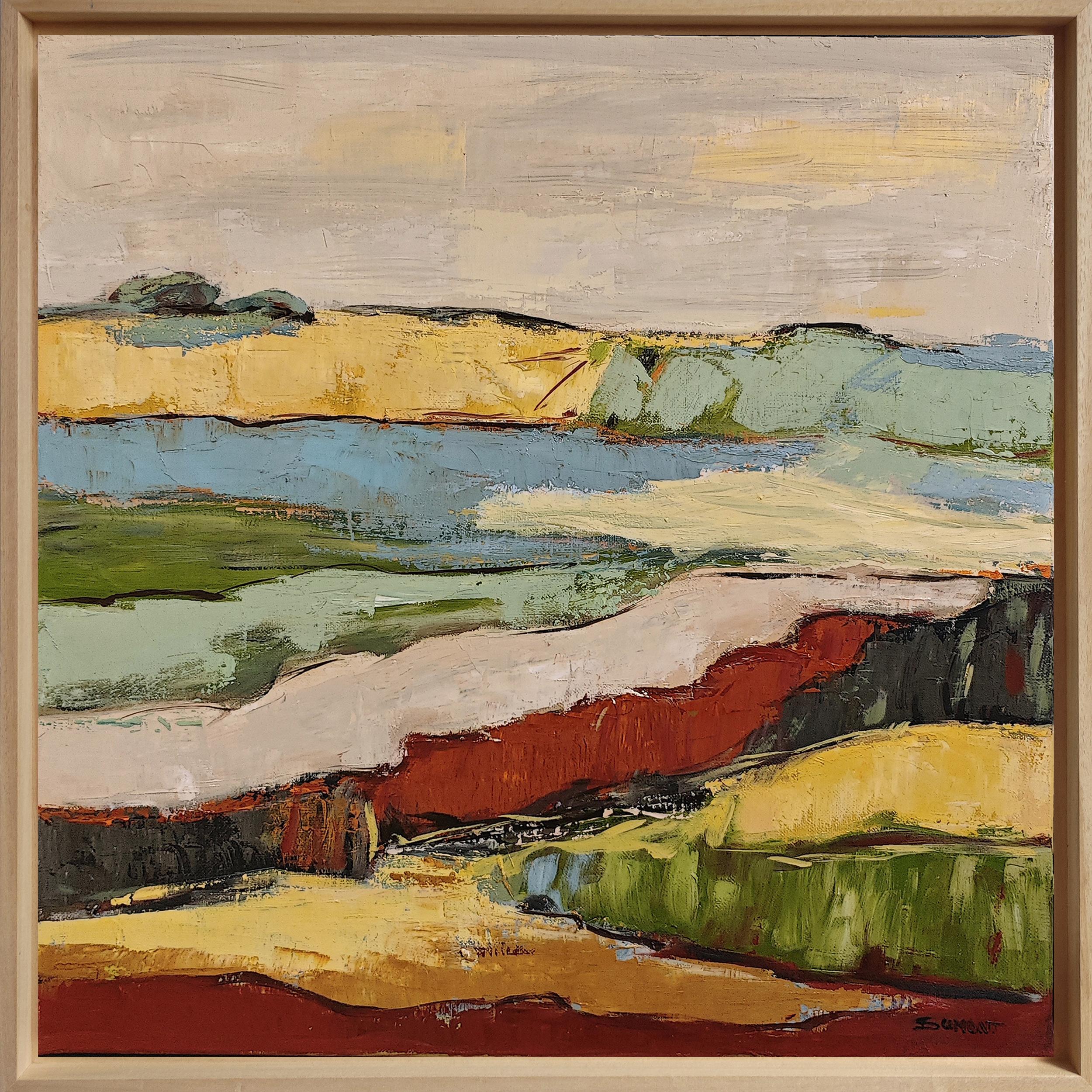 Sillons de lumiere, Paesaggio astratto, Campagna, Contemporaneo, Moderno 13