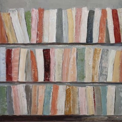 Histoire sans fin, Abstract Expressionist, Colorful Books, Library, French art