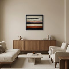 Strates de rivage — Abstract Minimalism, Oil Painting, Landscape, Contemporary