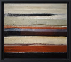 Strates de rivage — Abstract Minimalism, Oil Painting, Landscape, Contemporary