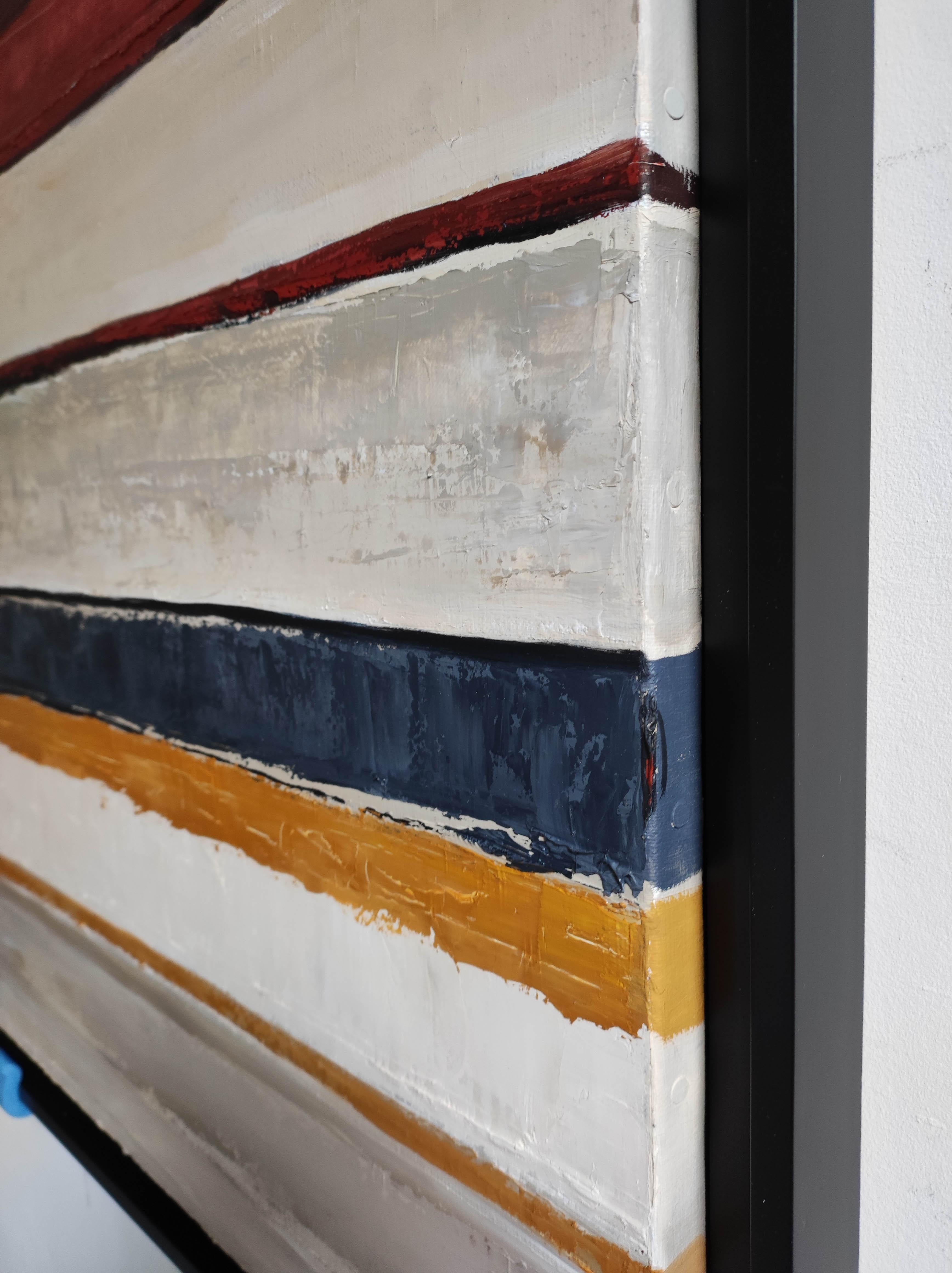 Strates Harmoniques, Astratto, Minimalismo, Olio, Paesaggio, Arte contemporanea in vendita 9