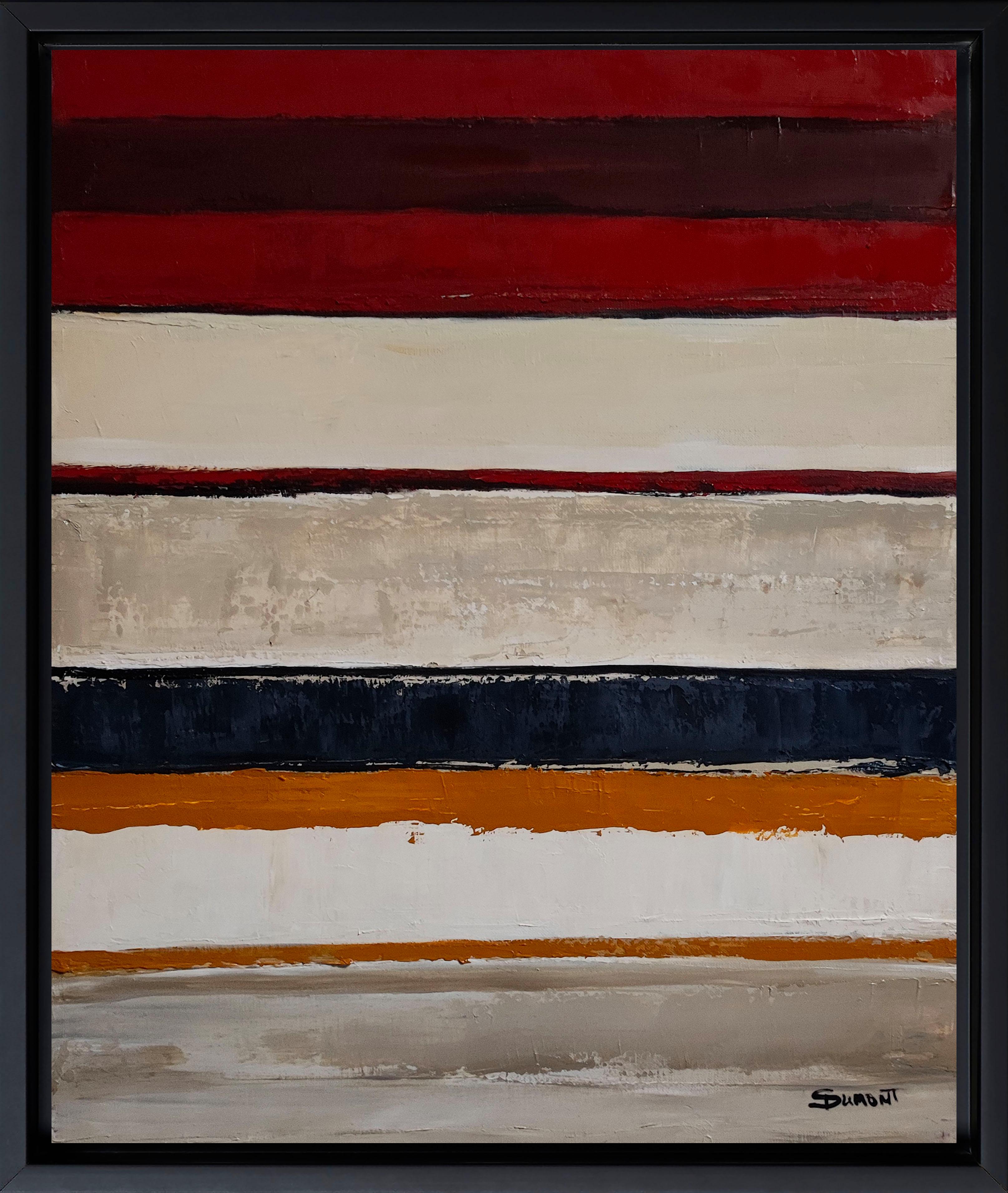 Abstract Painting di SOPHIE DUMONT - Strates Harmoniques, Astratto, Minimalismo, Olio, Paesaggio, Arte contemporanea