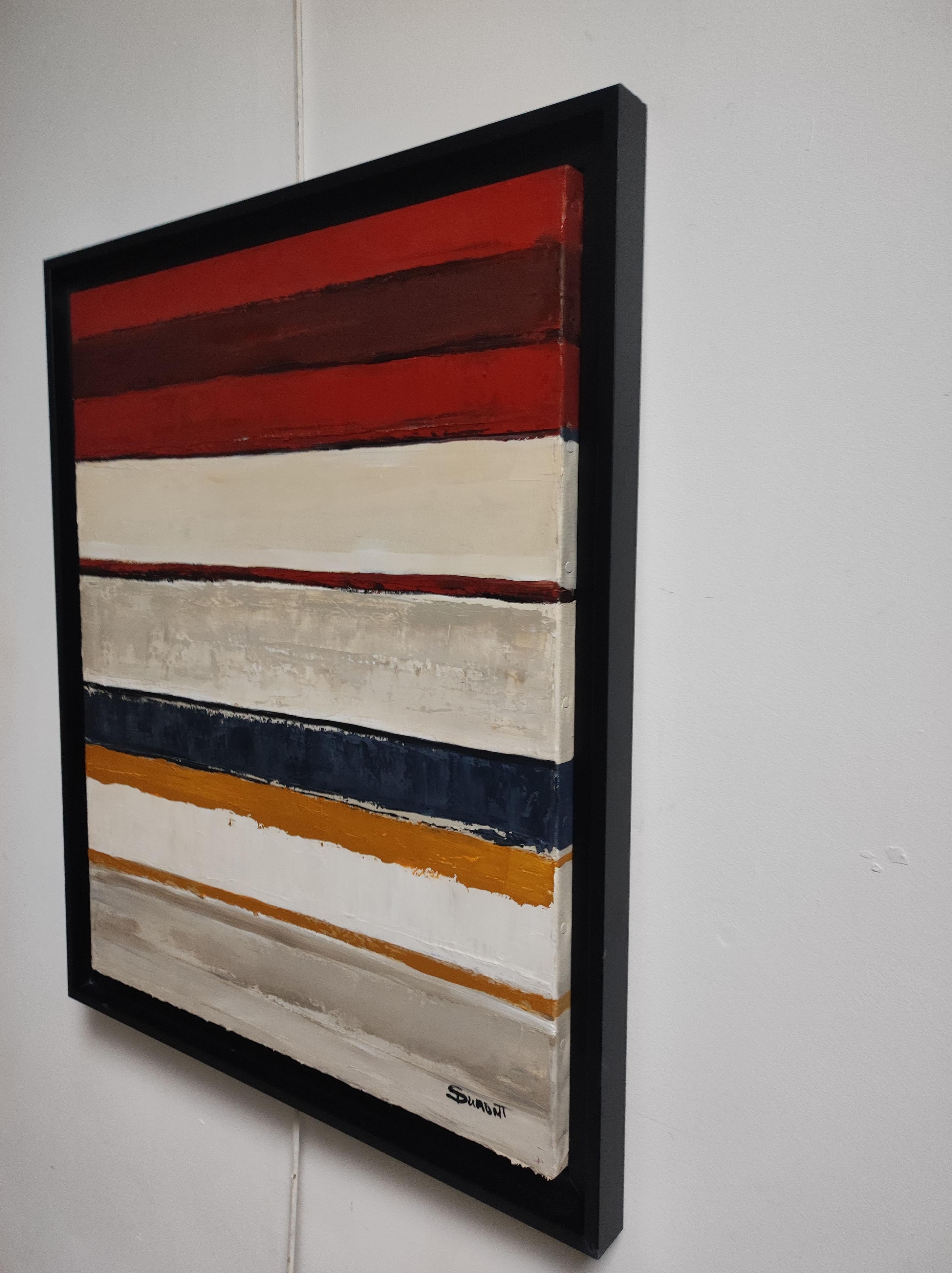 Scegliere  la cornice: nera o Wood
Sophie DUMONT, artista di fama mondiale, presenta con Strates Harmoniques un'opera accattivante che invita a meditare sull'equilibrio tra materia e astrazione. Questo olio su tela, con la sua stratificazione