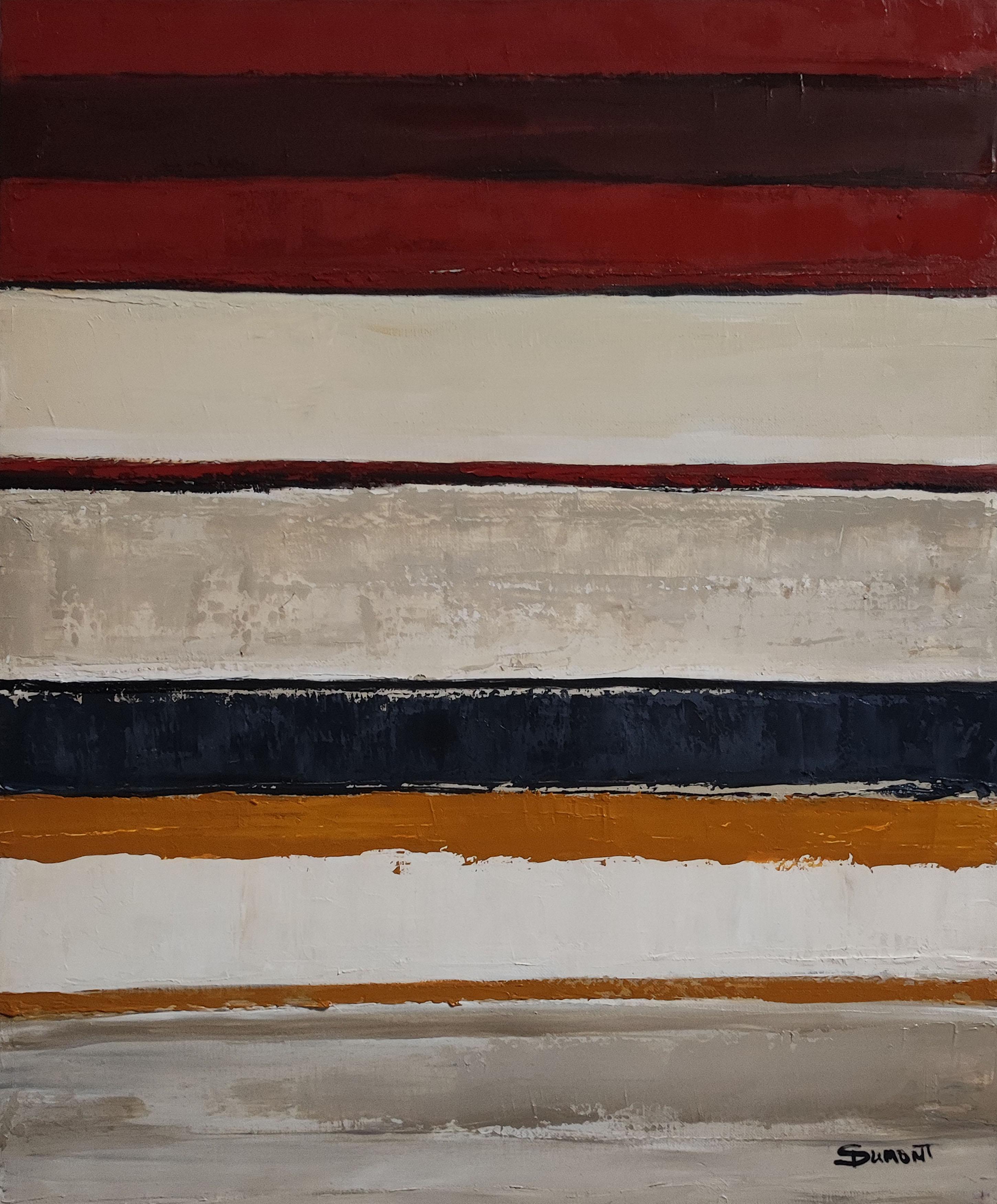 Strates Harmoniques, Astratto, Minimalismo, Olio, Paesaggio, Arte contemporanea in vendita 3