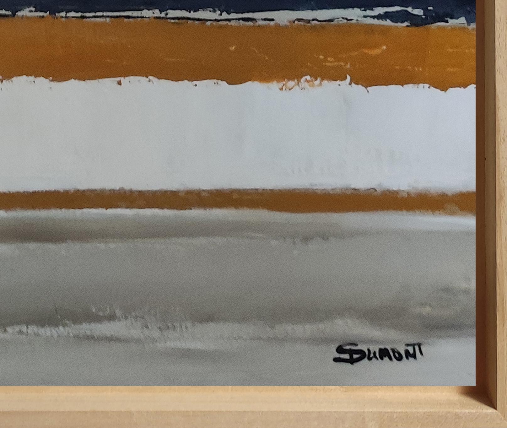 Strates Harmoniques, Astratto, Minimalismo, Olio, Paesaggio, Arte contemporanea in vendita 4